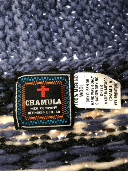 【中古品】【メンズ】 CHAMULA チャムラ FULL ZIP KNIT SWEATER フルジップ ニット セーター トップス 147-260628-rt-02-tagh カラー：ブルー 万代Net店