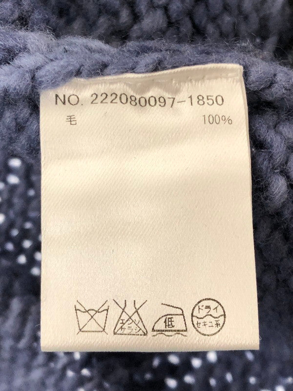 【中古品】【メンズ】 CHAMULA チャムラ FULL ZIP KNIT SWEATER フルジップ ニット セーター トップス 147-260628-rt-02-tagh カラー：ブルー 万代Net店
