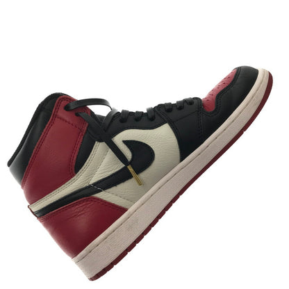 【中古品】【メンズ】 NIKE ナイキ AIR JORDAN 1 RETRO HIGH OG 555088-610 エアジョーダン 1 レトロ ハイ スニーカー 靴 160-260616-na-16-tagh サイズ：27cm US 9 カラー：BRED TOE GYM RED/BLACK-SUMMIT WHITE 万代Net店