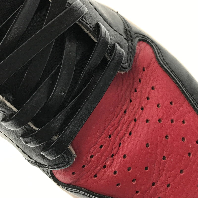 【中古品】【メンズ】 NIKE ナイキ AIR JORDAN 1 RETRO HIGH OG 555088-610 エアジョーダン 1 レトロ ハイ スニーカー 靴 160-260616-na-16-tagh サイズ：27cm US 9 カラー：BRED TOE GYM RED/BLACK-SUMMIT WHITE 万代Net店