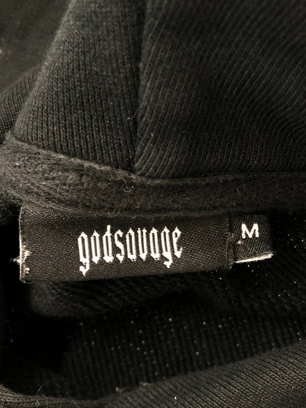 【中古品】【メンズ】 GODSAVAGE ゴッド サヴェージ OG LOGO HOODIE ロゴ フーディー パーカー トップス 142-260627-rt-08-tagh サイズ：M カラー：ブラック 万代Net店