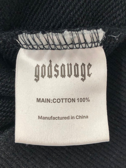 【中古品】【メンズ】 GODSAVAGE ゴッド サヴェージ OG LOGO HOODIE ロゴ フーディー パーカー トップス 142-260627-rt-08-tagh サイズ：M カラー：ブラック 万代Net店