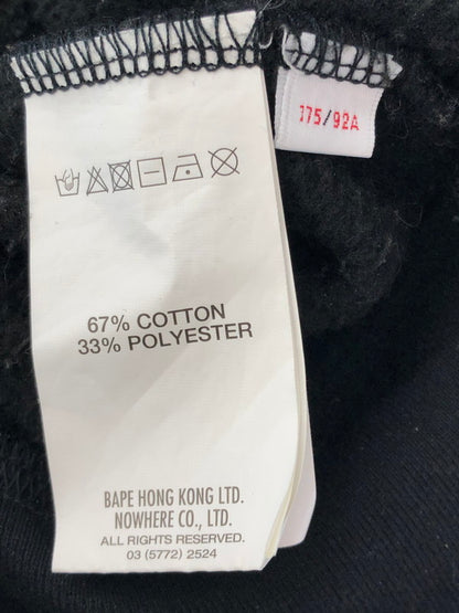 【中古品】【メンズ】 AAPE BY A BATHING APE エーエイプ バイ ア ベイシング エイプ RAGLAN PULLOVER HOODIE AAPSWMB324XXN ラグラン プルオーバー フーディー トップス 142-260627-rt-07-tagh サイズ：M カラー：ブラック 万代Net店