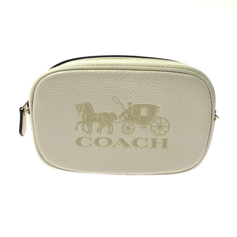 【中古品】【レディース】 COACH 79212 HORSE & CARRIAGE PEBBLED LEATHER CONVERTIBLE BELT BAG ホース ＆ キャリッジ ペブルド レザー コンバーチブル ベルト 180-260704-ty-06-tagh カラー：ホワイト 万代Net店