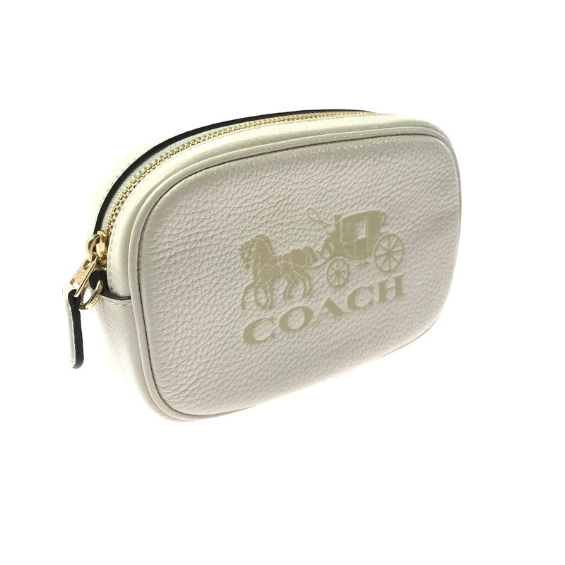 【中古品】【レディース】 COACH 79212 HORSE & CARRIAGE PEBBLED LEATHER CONVERTIBLE BELT BAG ホース ＆ キャリッジ ペブルド レザー コンバーチブル ベルト 180-260704-ty-06-tagh カラー：ホワイト 万代Net店