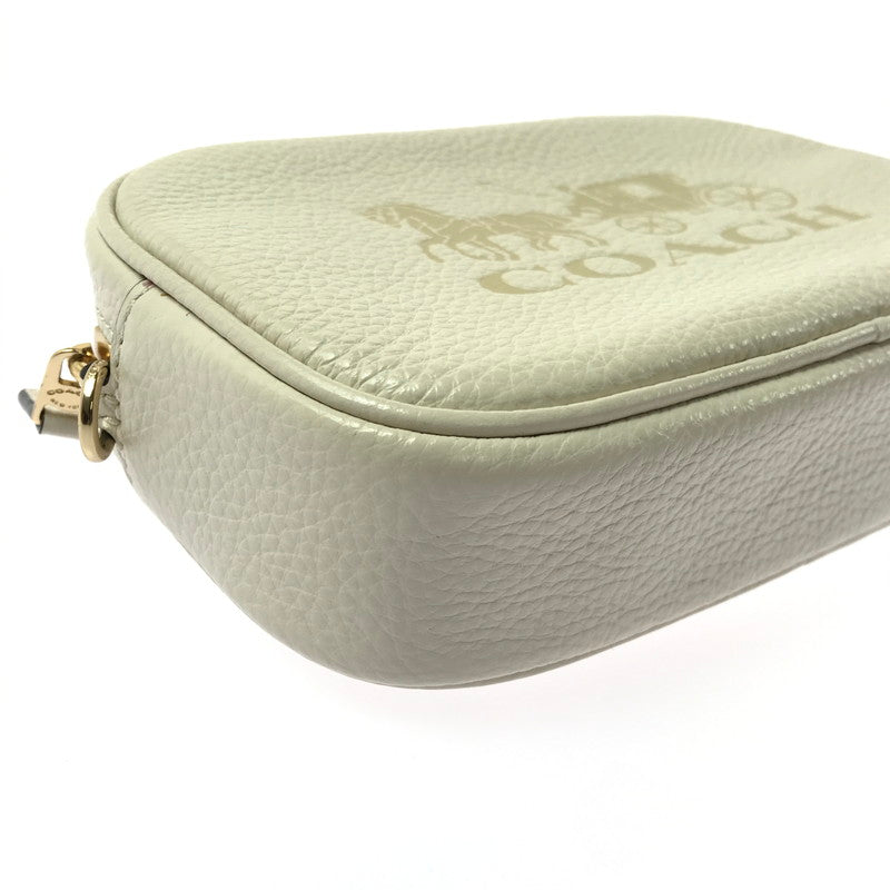 【中古品】【レディース】 COACH 79212 HORSE & CARRIAGE PEBBLED LEATHER CONVERTIBLE BELT BAG ホース ＆ キャリッジ ペブルド レザー コンバーチブル ベルト 180-260704-ty-06-tagh カラー：ホワイト 万代Net店