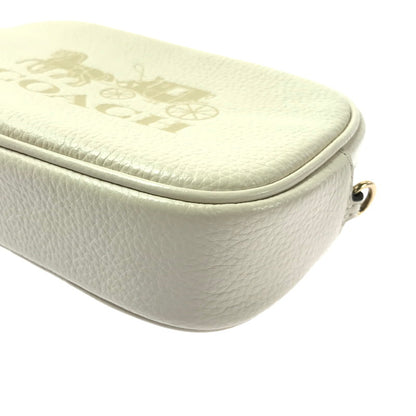 【中古品】【レディース】 COACH 79212 HORSE & CARRIAGE PEBBLED LEATHER CONVERTIBLE BELT BAG ホース ＆ キャリッジ ペブルド レザー コンバーチブル ベルト 180-260704-ty-06-tagh カラー：ホワイト 万代Net店