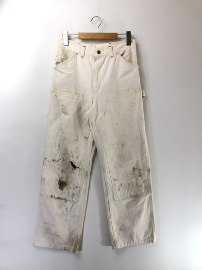 【現状渡し品】【メンズ】 CARHARTT カーハート 1889-1989 100YEARS 80’s DOUBLE KNEE PAINTER PANTS 星タグ ダブルニー ペインター パンツ ボトムス 157-260627-rt-21-tagh サイズ：30×30 カラー：ホワイト 万代Net店