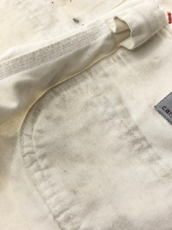 【現状渡し品】【メンズ】 CARHARTT カーハート 1889-1989 100YEARS 80’s DOUBLE KNEE PAINTER PANTS 星タグ ダブルニー ペインター パンツ ボトムス 157-260627-rt-21-tagh サイズ：30×30 カラー：ホワイト 万代Net店