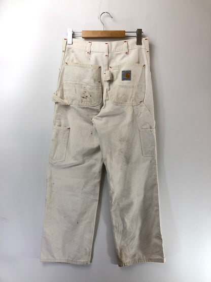 【現状渡し品】【メンズ】 CARHARTT カーハート 1889-1989 100YEARS 80’s DOUBLE KNEE PAINTER PANTS 星タグ ダブルニー ペインター パンツ ボトムス 157-260627-rt-21-tagh サイズ：30×30 カラー：ホワイト 万代Net店