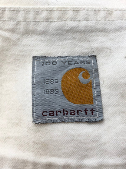 【現状渡し品】【メンズ】 CARHARTT カーハート 1889-1989 100YEARS 80’s DOUBLE KNEE PAINTER PANTS 星タグ ダブルニー ペインター パンツ ボトムス 157-260627-rt-21-tagh サイズ：30×30 カラー：ホワイト 万代Net店