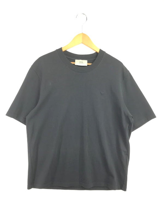 【中古品】【メンズ】 AMI アミ SMALL EMBOSSED AMI DE COEUR T-SHIRT エンボス Tシャツ 半袖 Tシャツ トップス 141-260625-rt-12-tagh サイズ：＜ カラー：ブラック 万代Net店