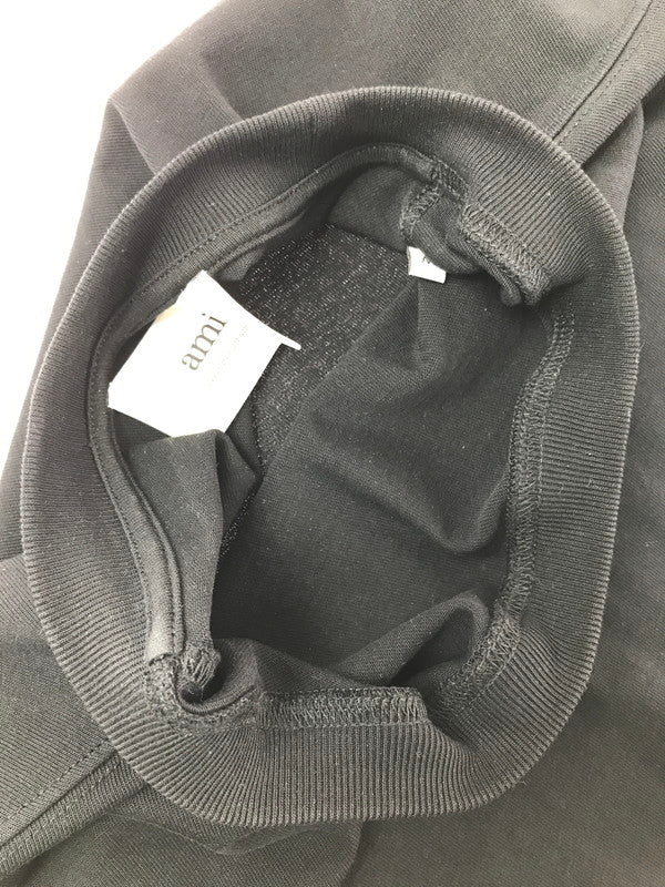 【中古品】【メンズ】 AMI アミ SMALL EMBOSSED AMI DE COEUR T-SHIRT エンボス Tシャツ 半袖 Tシャツ トップス 141-260625-rt-12-tagh サイズ：＜ カラー：ブラック 万代Net店