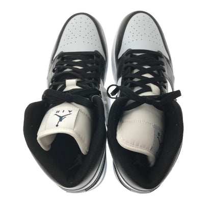 【中古美品】【メンズ】 NIKE ナイキ AIR JORDAN 1 MID DQ8426-002 エアジョーダン 1 ミッド スニーカー 靴 160-260616-na-13-tagh サイズ：30cm US 12 カラー：BLACK/AURA-WHITE-SQUADRON BLUE 万代Net店