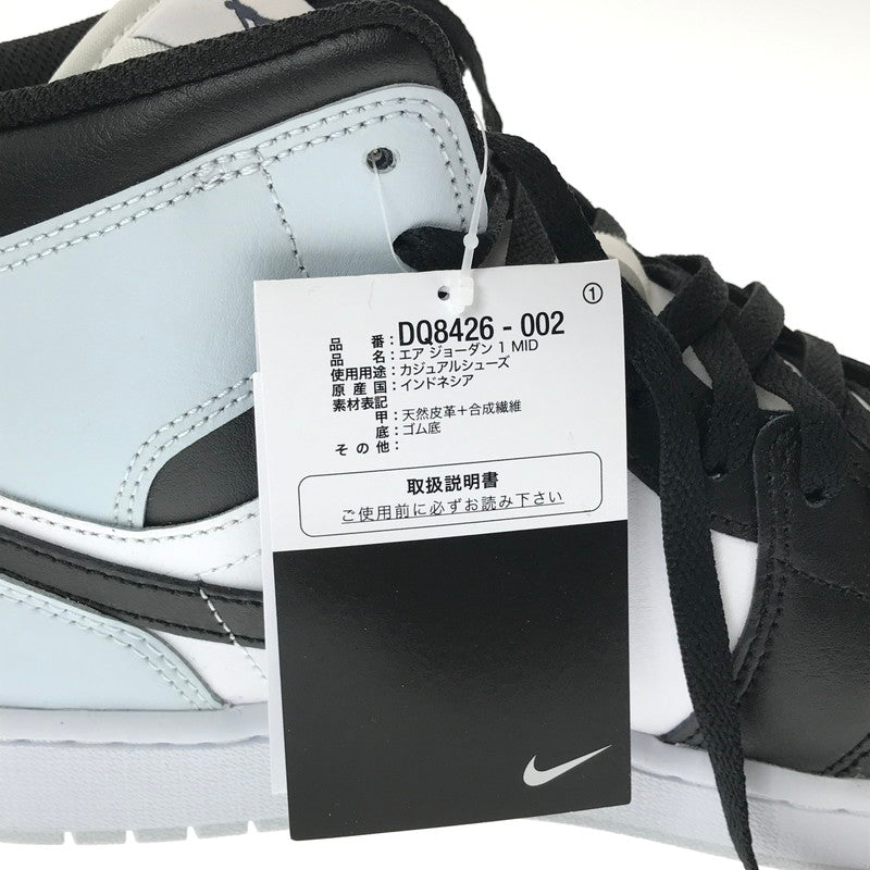 【中古美品】【メンズ】 NIKE ナイキ AIR JORDAN 1 MID DQ8426-002 エアジョーダン 1 ミッド スニーカー 靴 160-260616-na-13-tagh サイズ：30cm US 12 カラー：BLACK/AURA-WHITE-SQUADRON BLUE 万代Net店