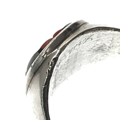 【中古品】【メンズ】 YELMO NATACHU イェルモ ナタチュー ZUNI INRAY RING ズニ インレイ リング 指輪 アクセサリー 191-260623-na-02-tagh カラー：シルバー 万代Net店