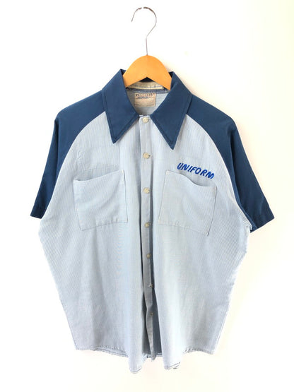 【現状渡し品】【メンズ】 PEERLESS UNIFORM ピアレス ユニフォーム MFG 70's STRIPE WORK SHIRT 70年代 ストライプ ワーク シャツ ヴィンテージ 146-260628-rt-17-tagh カラー：ブルー 万代Net店
