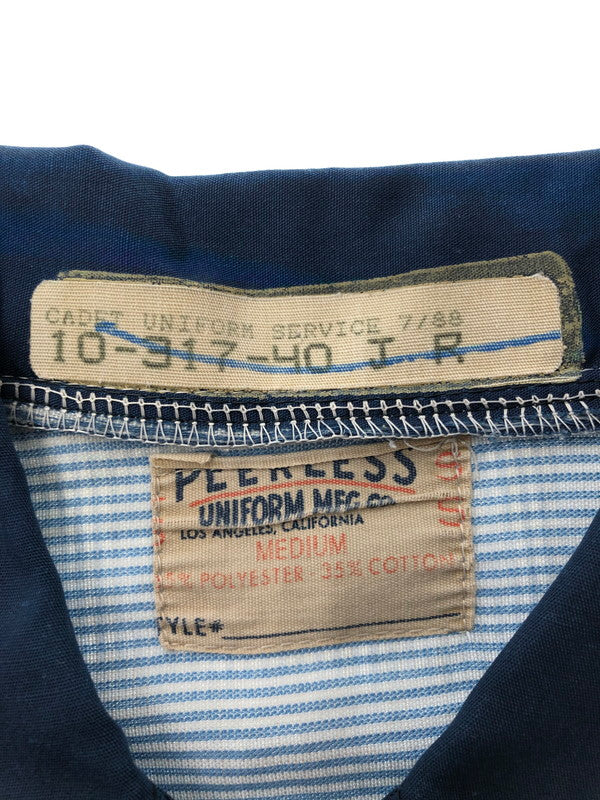 【現状渡し品】【メンズ】 PEERLESS UNIFORM ピアレス ユニフォーム MFG 70's STRIPE WORK SHIRT 70年代 ストライプ ワーク シャツ ヴィンテージ 146-260628-rt-17-tagh カラー：ブルー 万代Net店