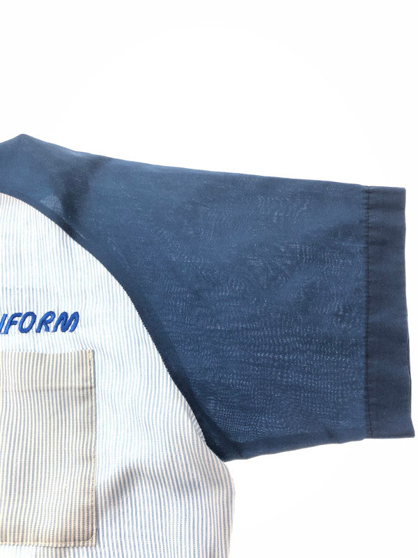 【現状渡し品】【メンズ】 PEERLESS UNIFORM ピアレス ユニフォーム MFG 70's STRIPE WORK SHIRT 70年代 ストライプ ワーク シャツ ヴィンテージ 146-260628-rt-17-tagh カラー：ブルー 万代Net店