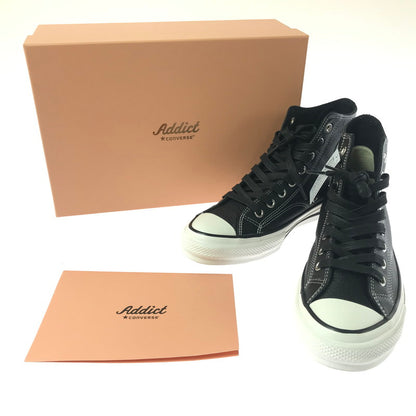 【中古美品】【メンズ】 CONVERSE ADDICT コンバース アディクト CHUCK TAYLOR LEATHER HI 1AD812 チャックテイラー レザー ハイ スニーカー 靴 162-260913-rt-27-tagh サイズ：28cm US9.5 カラー：ブラック 万代Net店