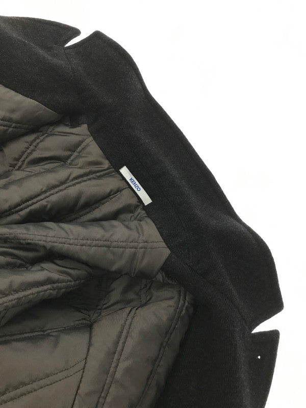 【中古品】【メンズ】 KENZO HOMME ケンゾー オム 90's ANGORA BLEND WOOL COAT 3612-2306 アンゴラ ブレンド ウール コート アウター 146-260704-rt-09-tag サイズ：3 カラー：ブラック 万代Net店