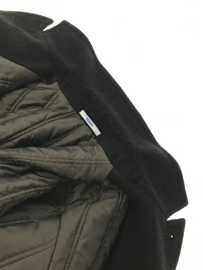 【中古品】【メンズ】 KENZO HOMME ケンゾー オム 90's ANGORA BLEND WOOL COAT 3612-2306 アンゴラ ブレンド ウール コート アウター 146-260704-rt-09-tag サイズ：3 カラー：ブラック 万代Net店