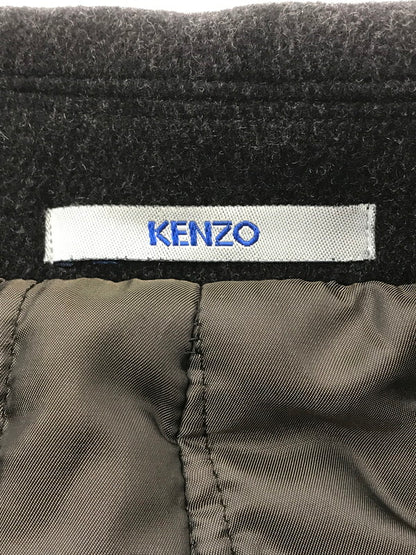 【中古品】【メンズ】 KENZO HOMME ケンゾー オム 90's ANGORA BLEND WOOL COAT 3612-2306 アンゴラ ブレンド ウール コート アウター 146-260704-rt-09-tag サイズ：3 カラー：ブラック 万代Net店