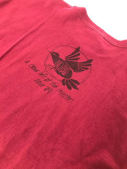 【中古品】【メンズ】 FRUITS OF THE LOOM フルーツ オブ ザ ルーム 00's INCUBUS A CROW LEFT OF THE MURDER TEE インキュバス プリント Tシャツ 146-260625-rt-15-tagh サイズ：XL カラー：レッド 万代Net店