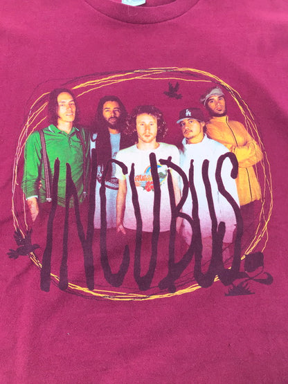 【中古品】【メンズ】 FRUITS OF THE LOOM フルーツ オブ ザ ルーム 00's INCUBUS A CROW LEFT OF THE MURDER TEE インキュバス プリント Tシャツ 146-260625-rt-15-tagh サイズ：XL カラー：レッド 万代Net店