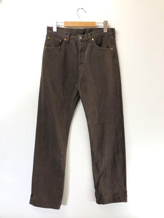 【中古品】【メンズ】 LEVI'S 90's 501 DENIM PANTS 501-0121 フランス製 97年製 刻印275 デニム パンツ ボトムス ジーンズ 157-260627-rt-29-tagh サイズ：W33 カラー：ブラウン 万代Net店