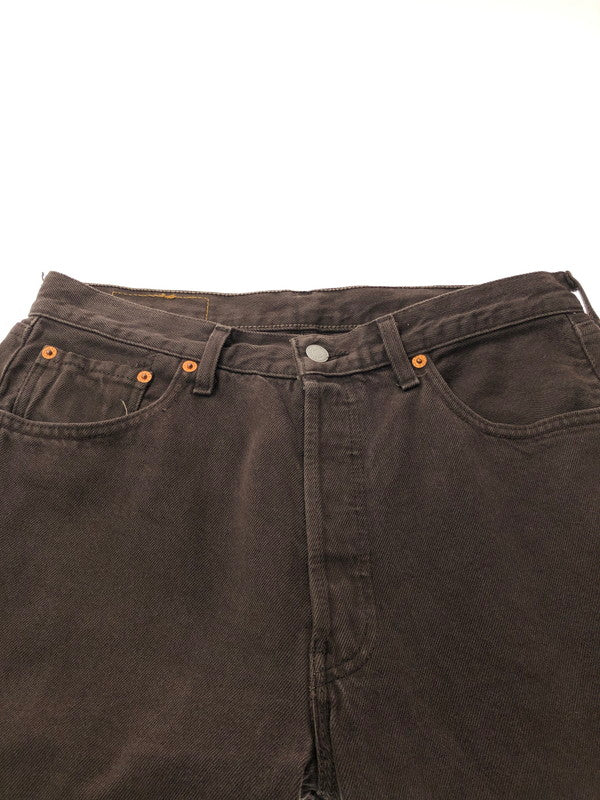 【中古品】【メンズ】 LEVI'S 90's 501 DENIM PANTS 501-0121 フランス製 97年製 刻印275 デニム パンツ ボトムス ジーンズ 157-260627-rt-29-tagh サイズ：W33 カラー：ブラウン 万代Net店