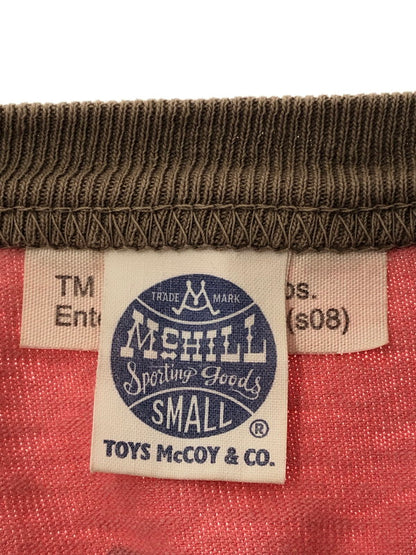 【中古品】【メンズ】 TOYS MCCOY トイズ マッコイ × LOONEY TUNES ルーニー チューンズ TASMANIAN DEVIL BORN TO BE WILD RINGER TEE リンガー Tシャツ トップス 145-260627-rt-02-tagh サイズ：S カラー：ピンク 万代Net店