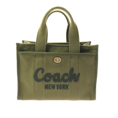 【中古品】【レディース】 COACH コーチ F2557 2WAY CARGO TOTE BAG CANVAS ツーウェイ カーゴ トート バッグ キャンバス 鞄 カバン 180-260704-ty-08-tagh カラー：カーキ 万代Net店