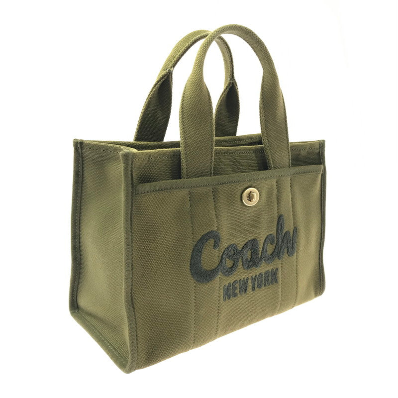 【中古品】【レディース】 COACH コーチ F2557 2WAY CARGO TOTE BAG CANVAS ツーウェイ カーゴ トート バッグ キャンバス 鞄 カバン 180-260704-ty-08-tagh カラー：カーキ 万代Net店