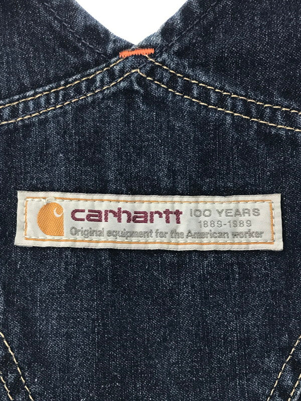 【中古品】【メンズ】 CARHARTT カーハート × EDWIN エドウィン 1889-1989 100 YEARS DENIM OVERALLS 0188 デニム オーバーオール 日本製 157-260709-rt-09-tag サイズ：34×34 カラー：インディゴ 万代Net店