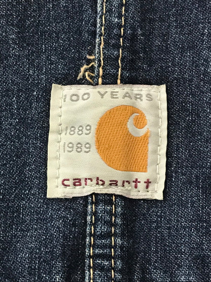 【中古品】【メンズ】 CARHARTT カーハート × EDWIN エドウィン 1889-1989 100 YEARS DENIM OVERALLS 0188 デニム オーバーオール 日本製 157-260709-rt-09-tag サイズ：34×34 カラー：インディゴ 万代Net店