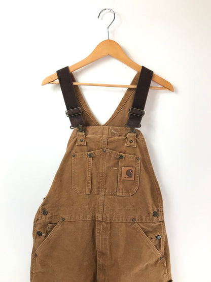 【中古品】【メンズ】 CARHARTT カーハート DUCK DOUBLE KNEE OVERALLS ダブルニー オーバーオール 157-260709-rt-10-tag サイズ：不明 下記参照 カラー：ブラウン 万代Net店