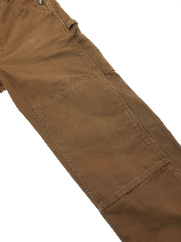 【中古品】【メンズ】 CARHARTT カーハート DUCK DOUBLE KNEE OVERALLS ダブルニー オーバーオール 157-260709-rt-10-tag サイズ：不明 下記参照 カラー：ブラウン 万代Net店
