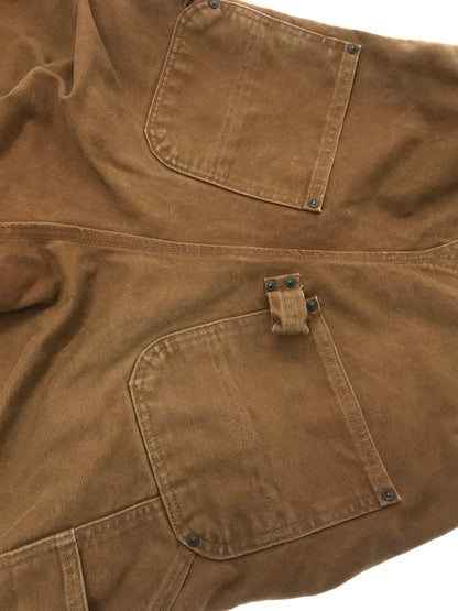 【中古品】【メンズ】 CARHARTT カーハート DUCK DOUBLE KNEE OVERALLS ダブルニー オーバーオール 157-260709-rt-10-tag サイズ：不明 下記参照 カラー：ブラウン 万代Net店