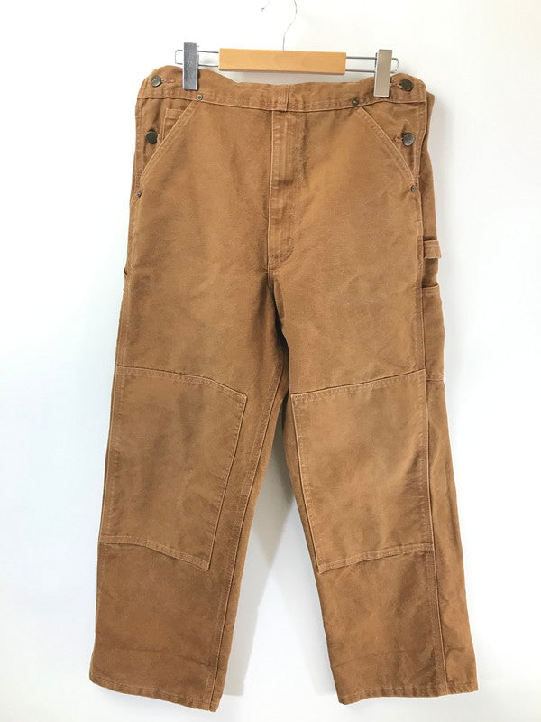 【中古品】【メンズ】 CARHARTT カーハート DUCK DOUBLE KNEE OVERALLS ダブルニー オーバーオール 157-260709-rt-10-tag サイズ：不明 下記参照 カラー：ブラウン 万代Net店