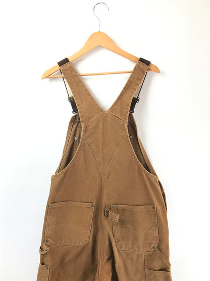 【中古品】【メンズ】 CARHARTT カーハート DUCK DOUBLE KNEE OVERALLS ダブルニー オーバーオール 157-260709-rt-10-tag サイズ：不明 下記参照 カラー：ブラウン 万代Net店