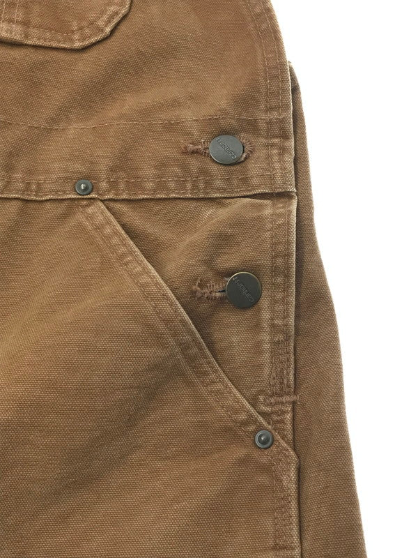 【中古品】【メンズ】 CARHARTT カーハート DUCK DOUBLE KNEE OVERALLS ダブルニー オーバーオール 157-260709-rt-10-tag サイズ：不明 下記参照 カラー：ブラウン 万代Net店
