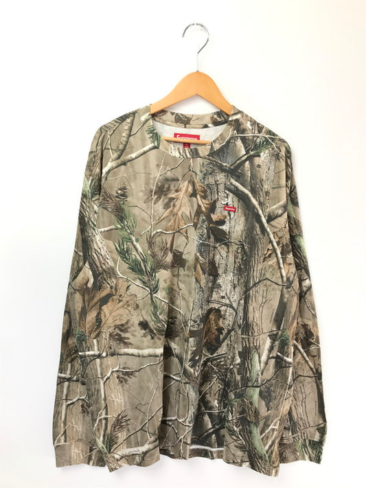 【中古美品】【メンズ】 SUPREME シュプリーム 25AW SMALL BOX L/S TEE スモール ボックス ロングスリーブ Tシャツ 長袖 Tシャツ トップス 149-260701-rt-12-tag サイズ：XL カラー：リアルツリーAP 万代Net店