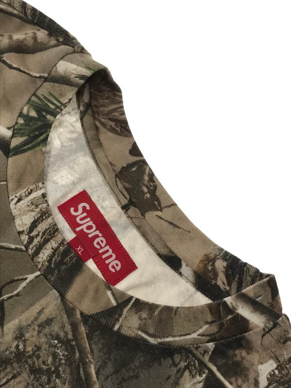 【中古美品】【メンズ】 SUPREME シュプリーム 25AW SMALL BOX L/S TEE スモール ボックス ロングスリーブ Tシャツ 長袖 Tシャツ トップス 149-260701-rt-12-tag サイズ：XL カラー：リアルツリーAP 万代Net店