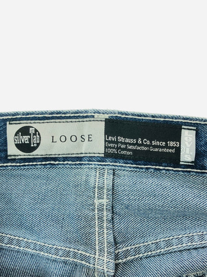 【中古品】【メンズ】 LEVI'S リーバイス SILVER TAB シルバータブ LOOSE FIT DENIM PANTS ルーズフィット デニムパンツ ジーンズ ボトムス 158-260703-YY-09-tagh サイズ：W34 カラー：ブルー 万代Net店