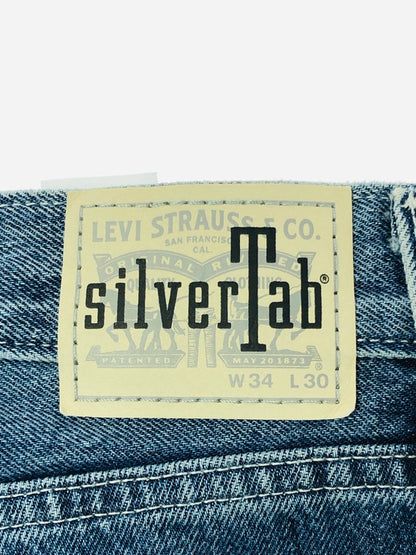【中古品】【メンズ】 LEVI'S リーバイス SILVER TAB シルバータブ LOOSE FIT DENIM PANTS ルーズフィット デニムパンツ ジーンズ ボトムス 158-260703-YY-09-tagh サイズ：W34 カラー：ブルー 万代Net店