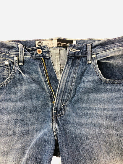 【中古品】【メンズ】 LEVI'S リーバイス SILVER TAB シルバータブ LOOSE FIT DENIM PANTS ルーズフィット デニムパンツ ジーンズ ボトムス 158-260703-YY-09-tagh サイズ：W34 カラー：ブルー 万代Net店