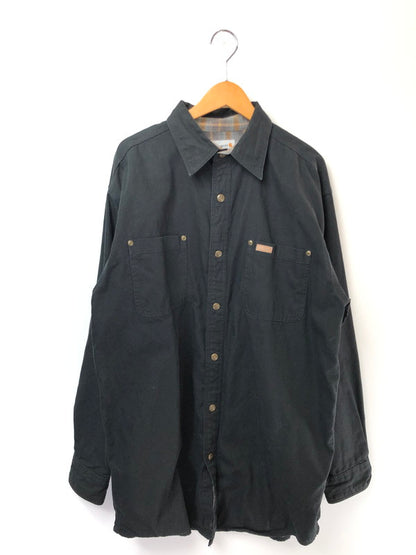 【中古品】【メンズ】 CARHARTT カーハート CANVAS PLAID FLANNEL LINER SHIRT JACKET S296 BLK キャンバス プラッド フランネル ライナー シャツジャケット 146-260628-rt-07-tagh カラー：ブラック 万代Net店