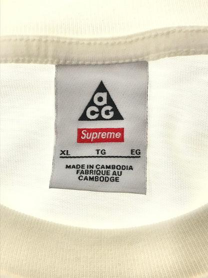 【中古品】【メンズ】 SUPREME シュプリーム × NIKE ACG ナイキ エーシージー 22AW GRID TEE グリッド Tシャツ 半袖Tシャツ トップス 149-260701-rt-01-tag サイズ：XL カラー：アイボリー 万代Net店