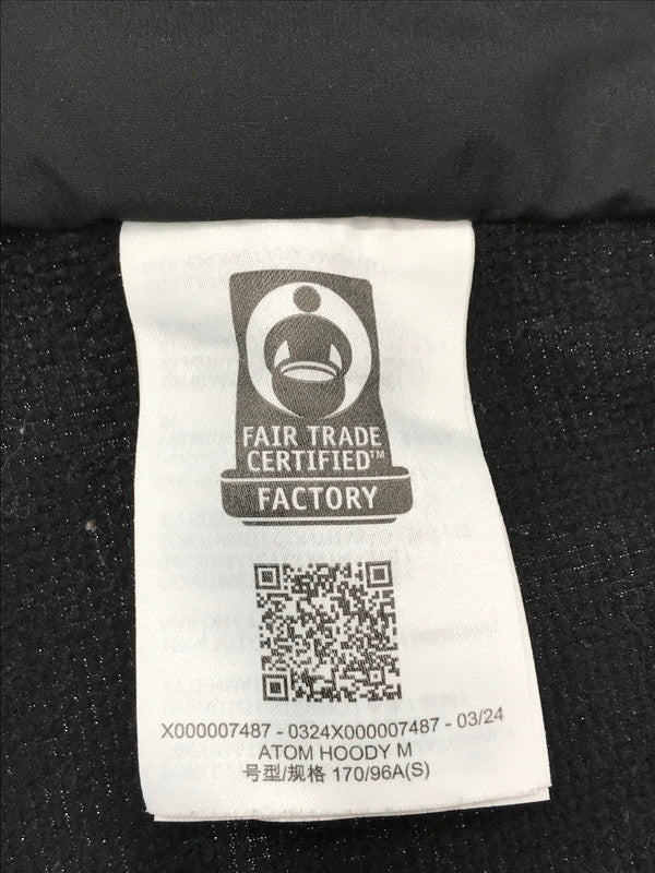 【中古品】【メンズ】 ARC'TERYX アークテリクス ATOM HOODY X000007487 アトム フーディ アウター 144-260621-na-11-tagh サイズ：S カラー：ブラック 万代Net店